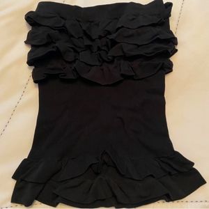 Bebe Ruffle Tube Top